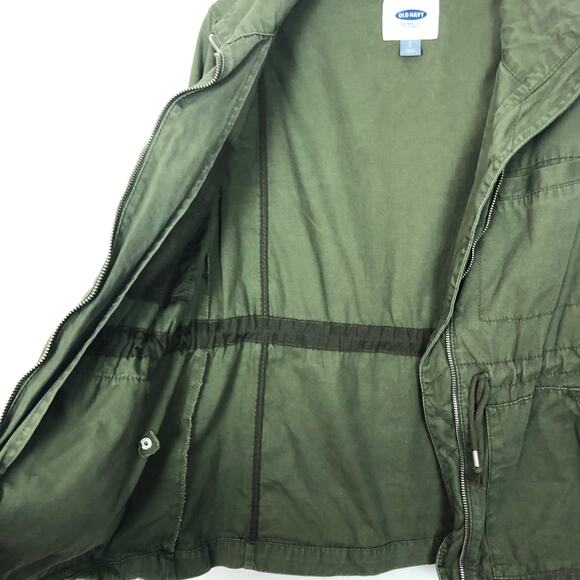 Old Navy Women's Full Zip Utility Twill Jacket S - Picture 10 of 14